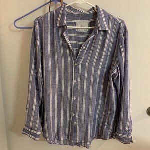 Rails Charli Romana blue stripe shirt